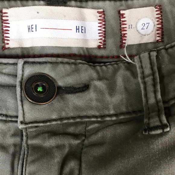 Hei Hei Green Grey Size 27 Jeans - Picture 6 of 6